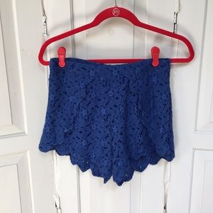 ❤️ Alya Blue Lace Shorts